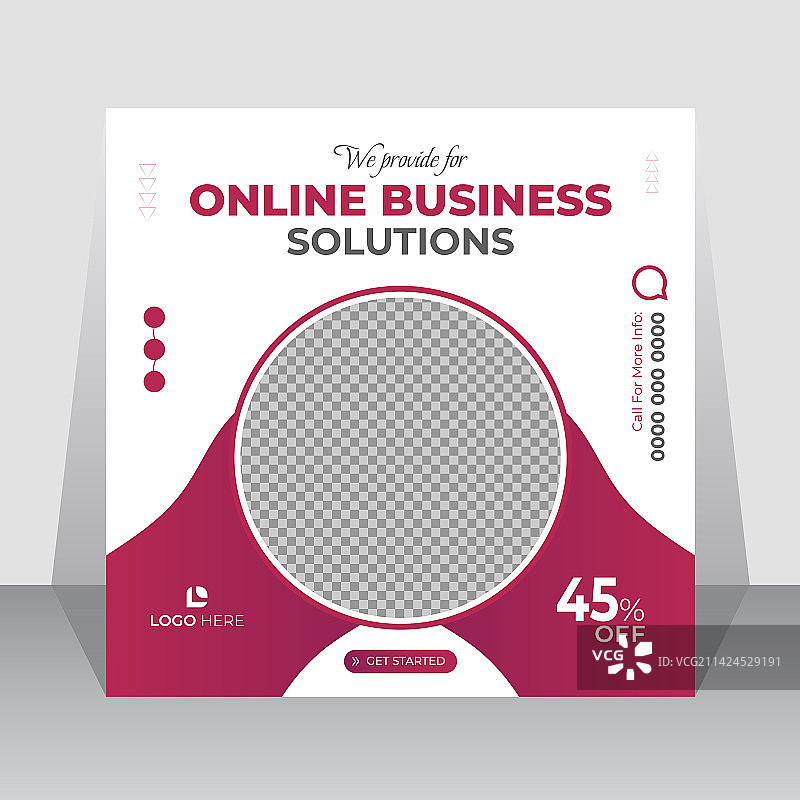 企业商务社交媒体banner设计图片素材