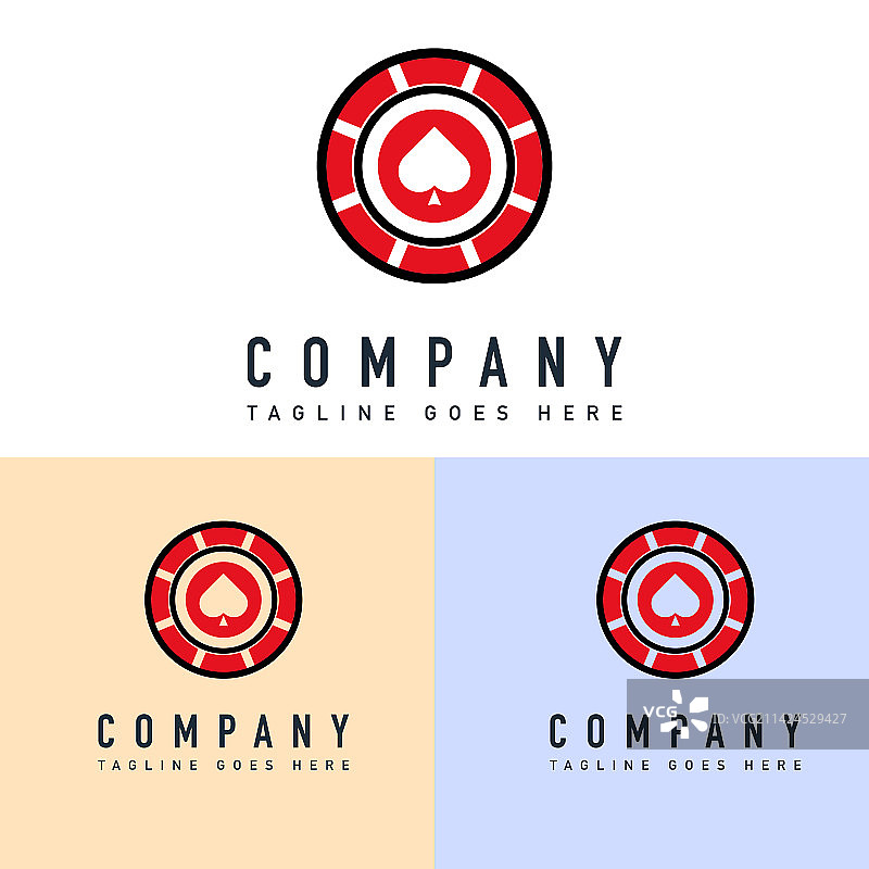 赌场俱乐部logo设计模板图片素材