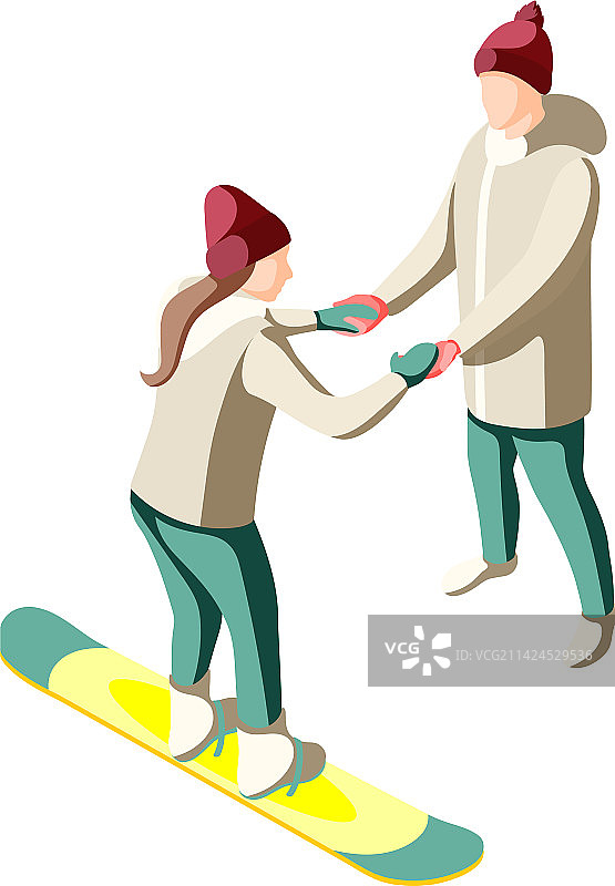 2.5D滑雪板图片素材