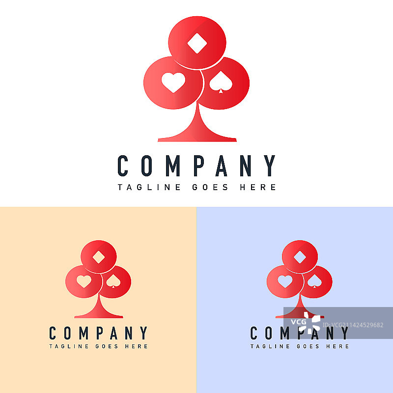 赌场俱乐部logo设计模板图片素材