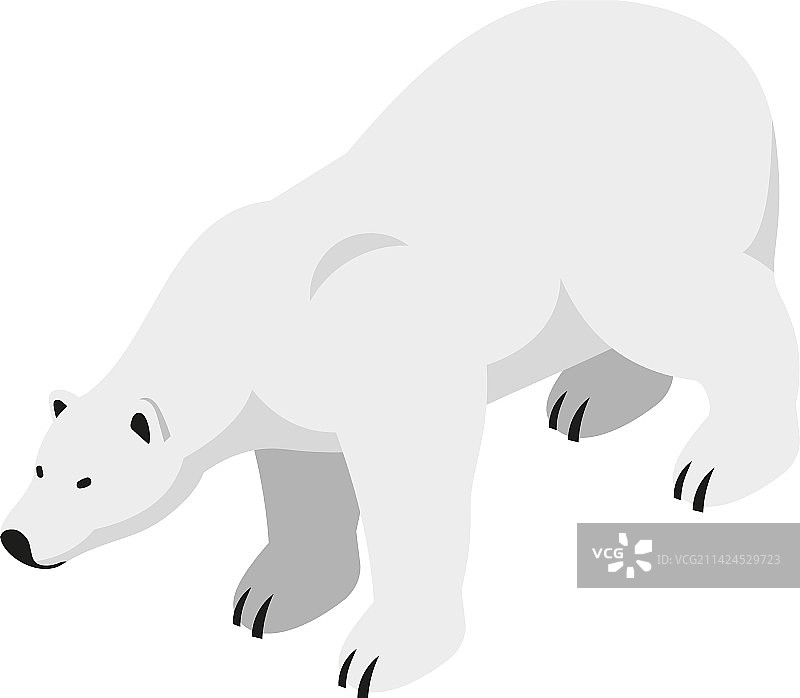 2.5D北极熊图片素材