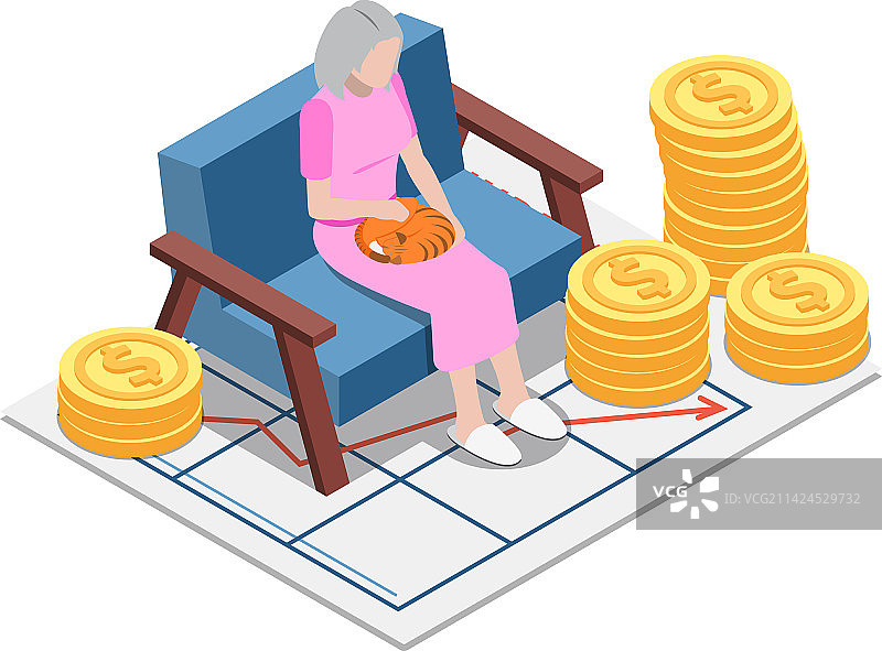 社会保障等距图标图片素材