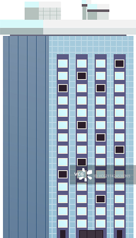 扁平冬季建筑图片素材