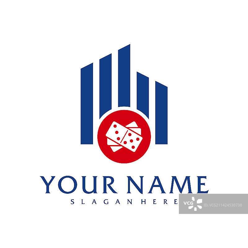 多米诺城市logo模板图片素材