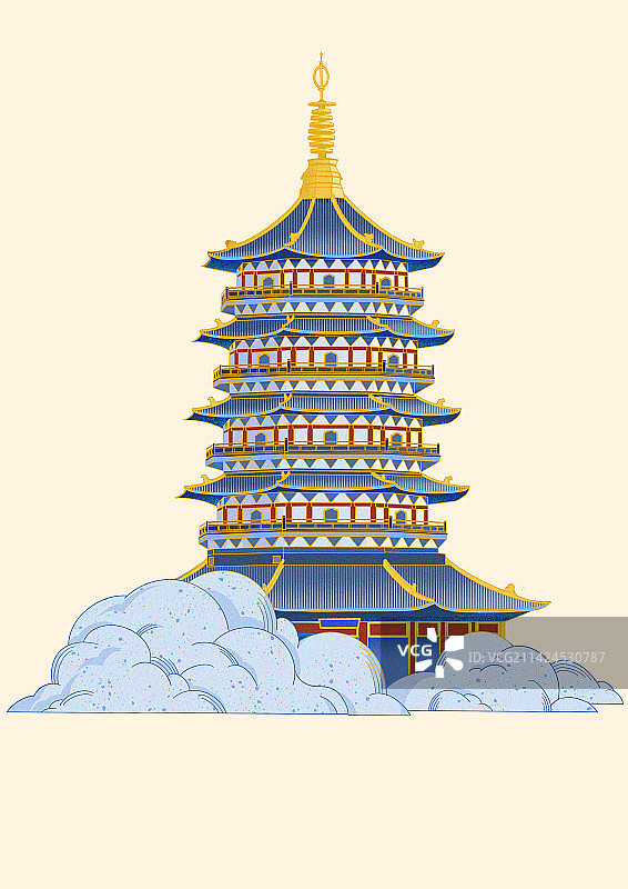 杭州雷峰塔图片素材