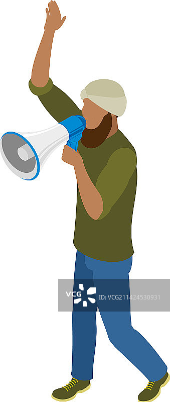 行动主义等距视角图片素材