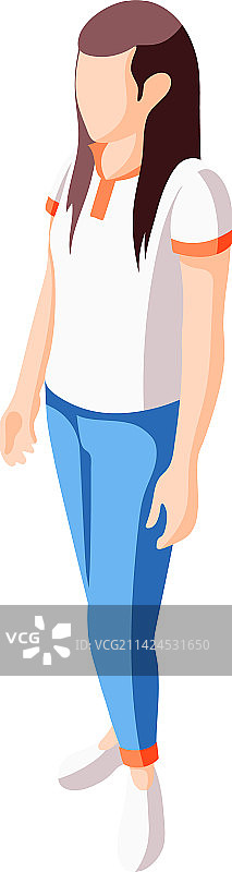 2.5D风格的女人图片素材