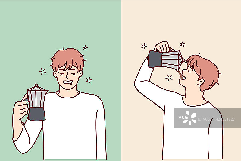 疲惫的男人感到放松和愉快图片素材