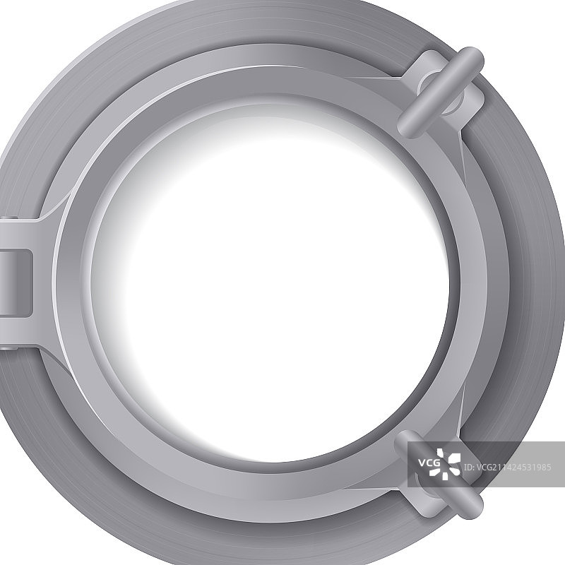 银色舷窗实景构图图片素材