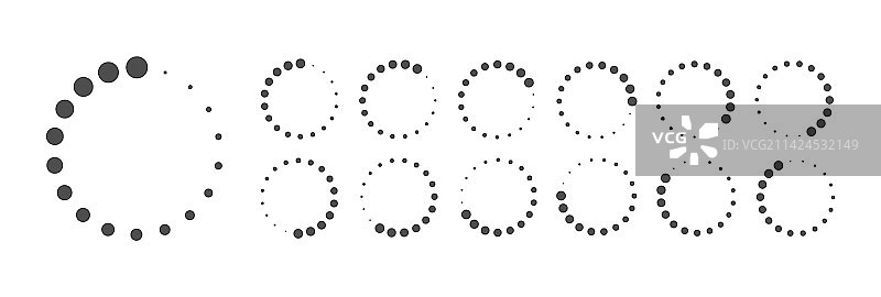 圆形加载缓冲图标图片素材