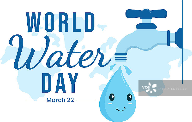 3月5日世界水日水滴背景图片素材