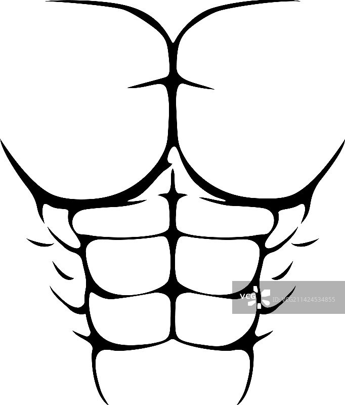 黑白肌肉男图片素材