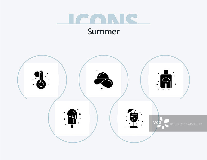 夏季字形图标包5之旅行包设计图片素材