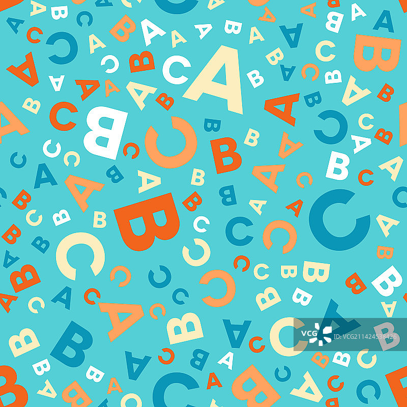 不同字母ABC无缝图案图片素材