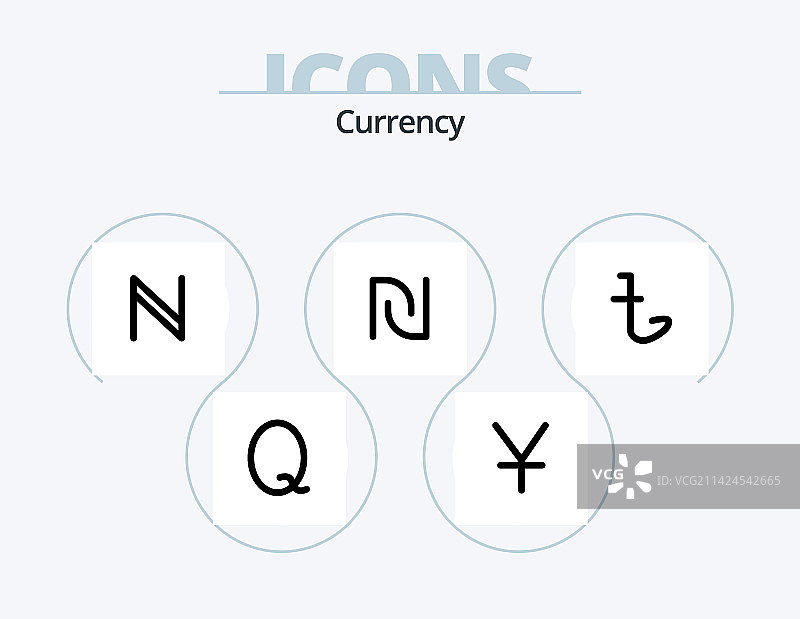 货币线条填充图标包5图标设计比索图片素材