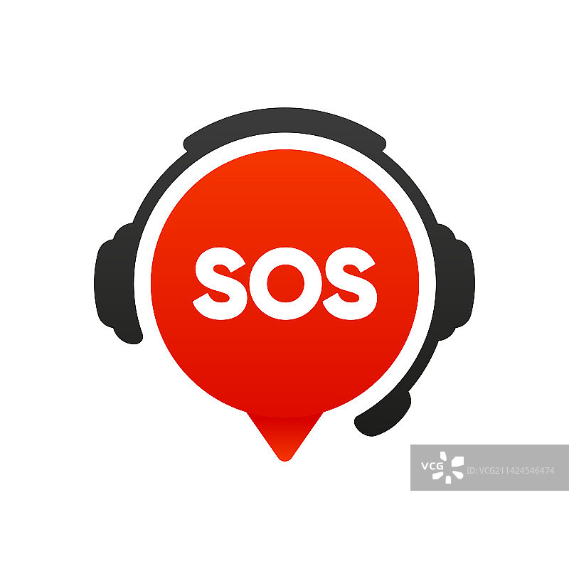 SOS紧急呼叫911消息图片素材