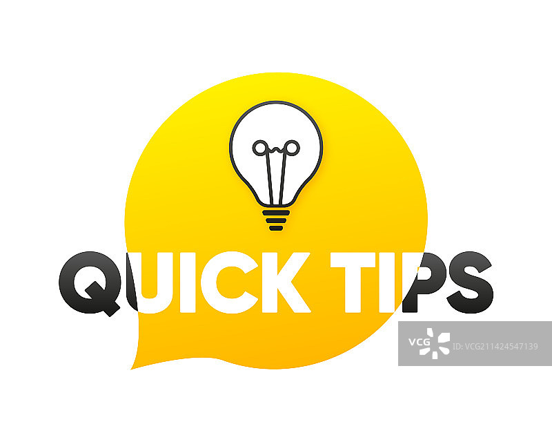 快速提示图标，灯泡创意图片素材