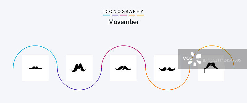 Movember字形5图标包图片素材