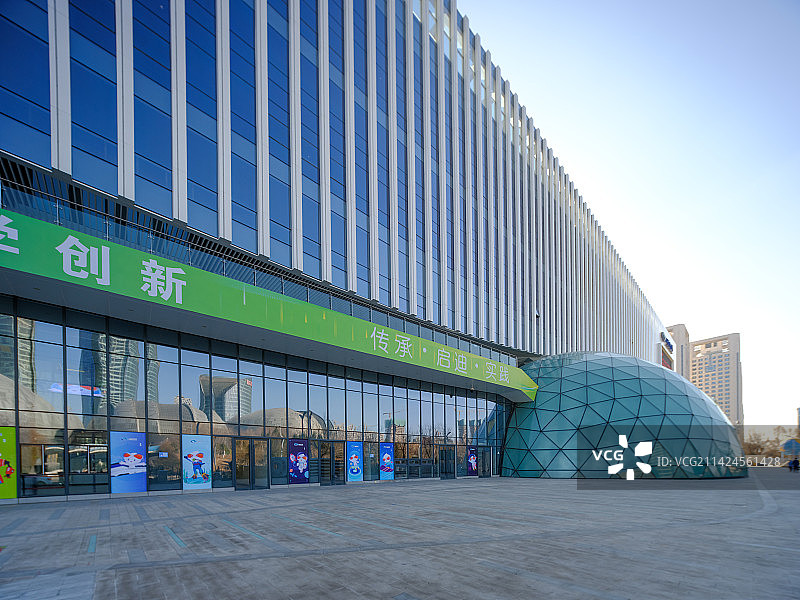 中国山东省科技馆外景图片素材