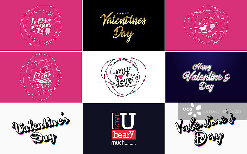 我爱你手绘的爱心字图片素材