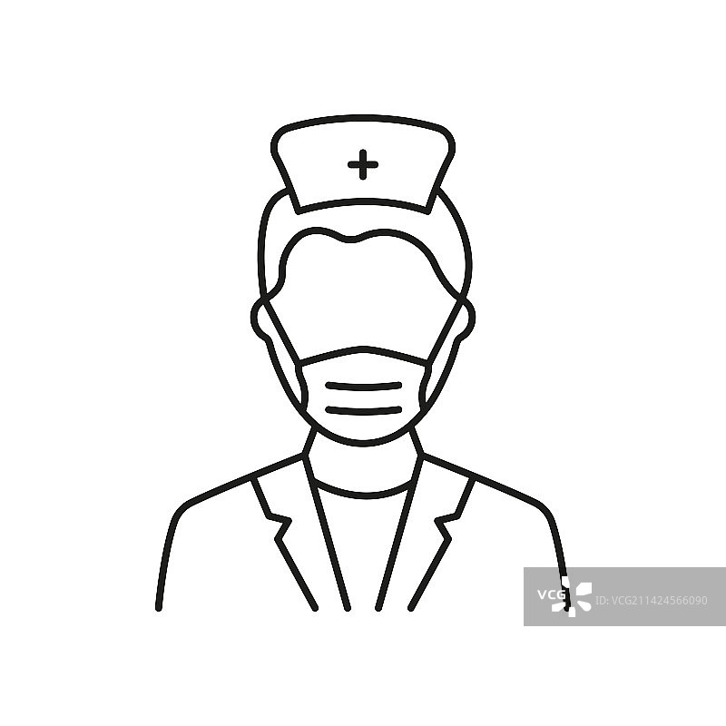 外科医生线条图标整形外科图片素材