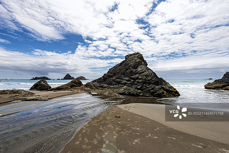 礁滩，拍摄于美国西海岸图片素材