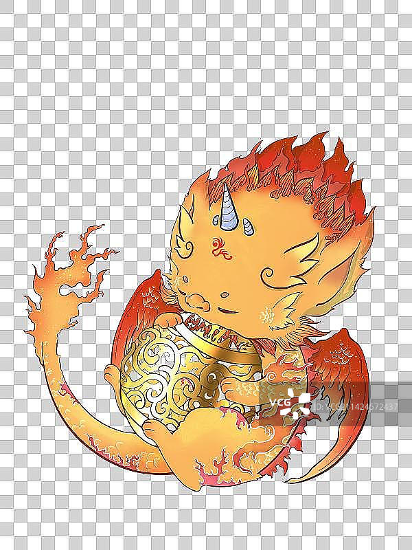 麒麟抱球图片素材