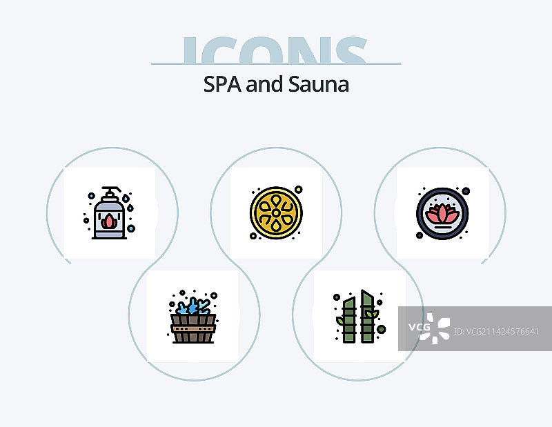 桑拿线条填充图标包5图标设计图片素材