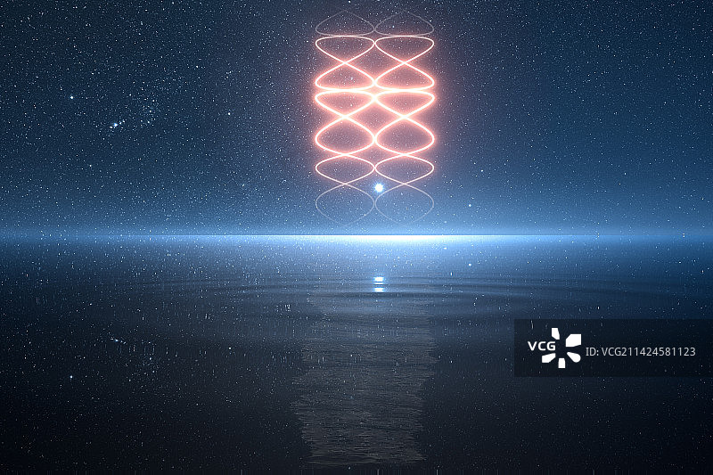 科技概念抽象蓝色背景图-互联网大数据发光未来背景-蓝色星空银河背景图片素材