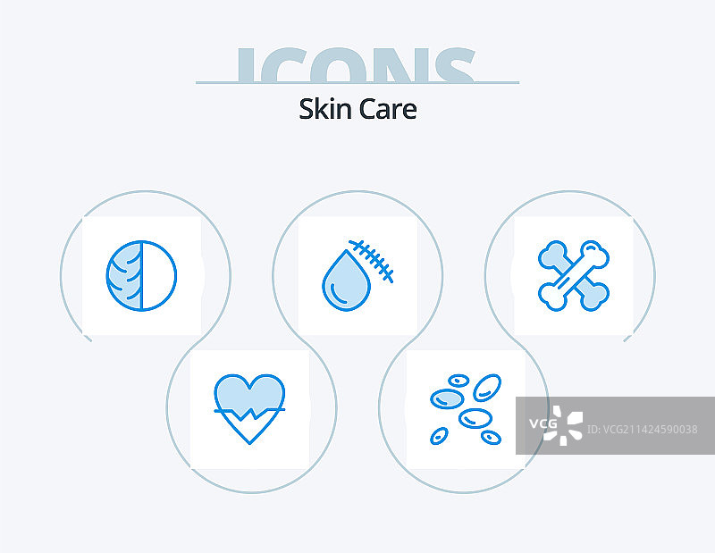 蓝色皮肤图标包5图标设计图片素材