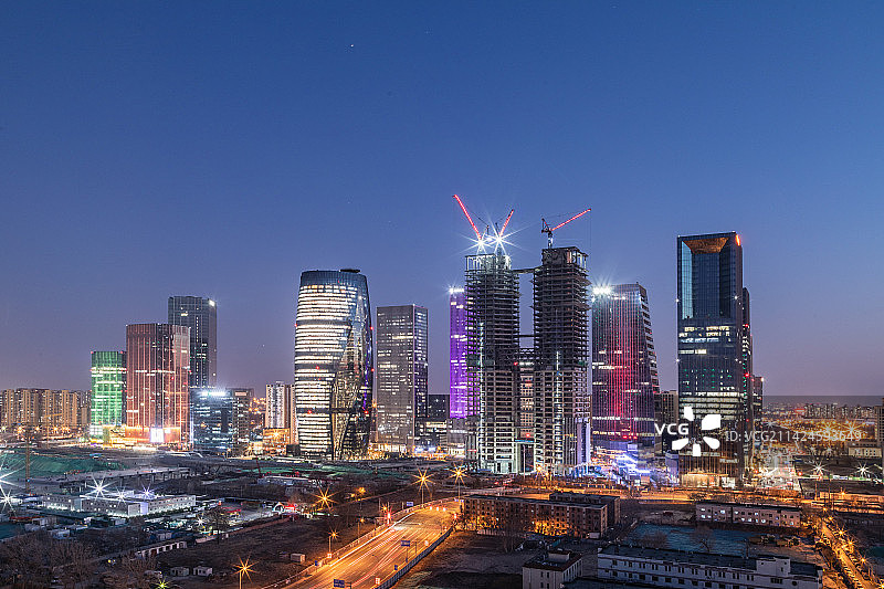 崛起的丽泽商务区图片素材