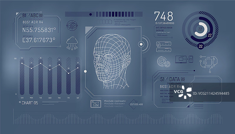 数据保护信息图表元素素材图片素材