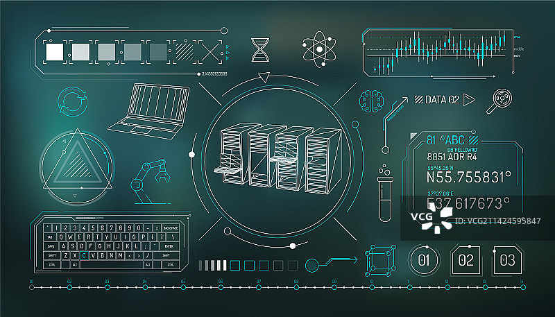 关于科学数据的信息图元素图片素材