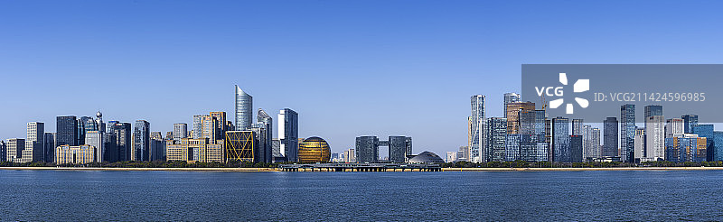 杭州钱江新城全景CBD图片素材