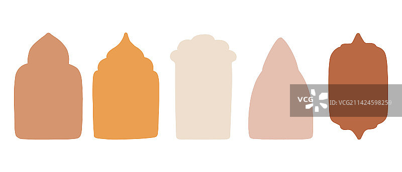 伊斯兰风格窗户和拱门合集图片素材