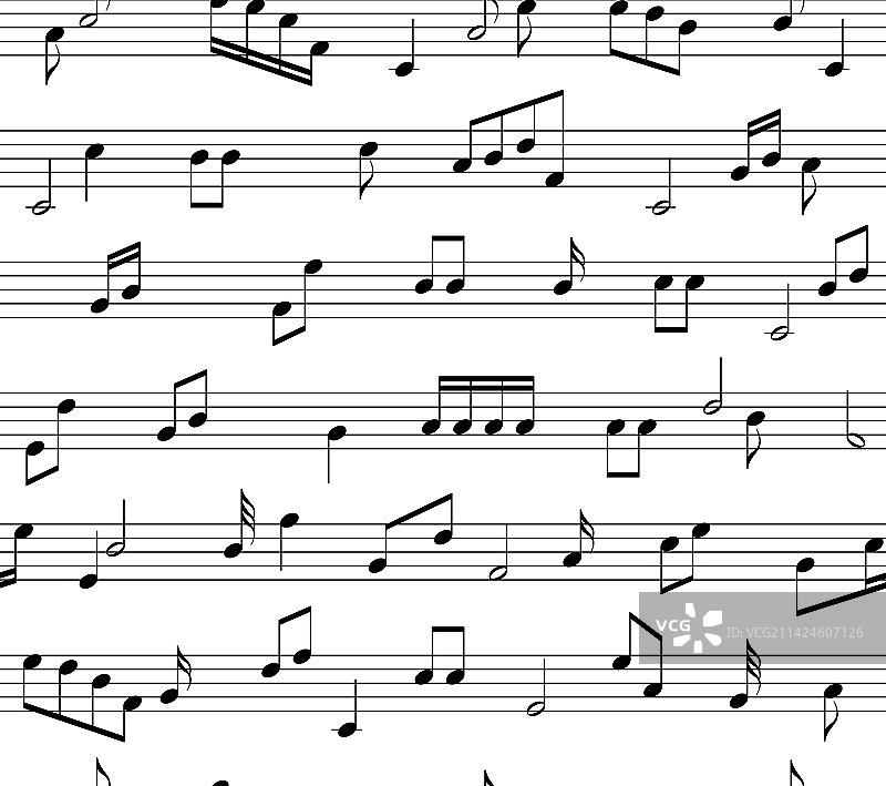 音符无缝图案背景图片素材