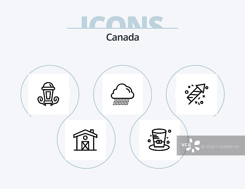 加拿大侦探图标包（5个）图片素材