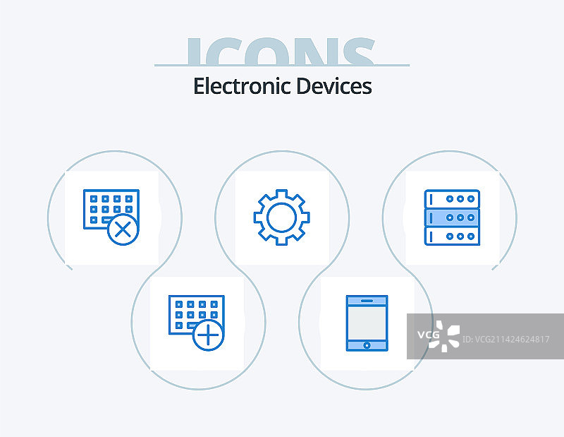 设备蓝色图标包5图标设计数据集图片素材