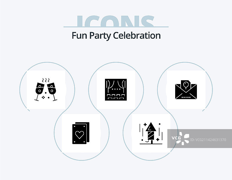 派对字形图标包5图标设计儿童派对图片素材