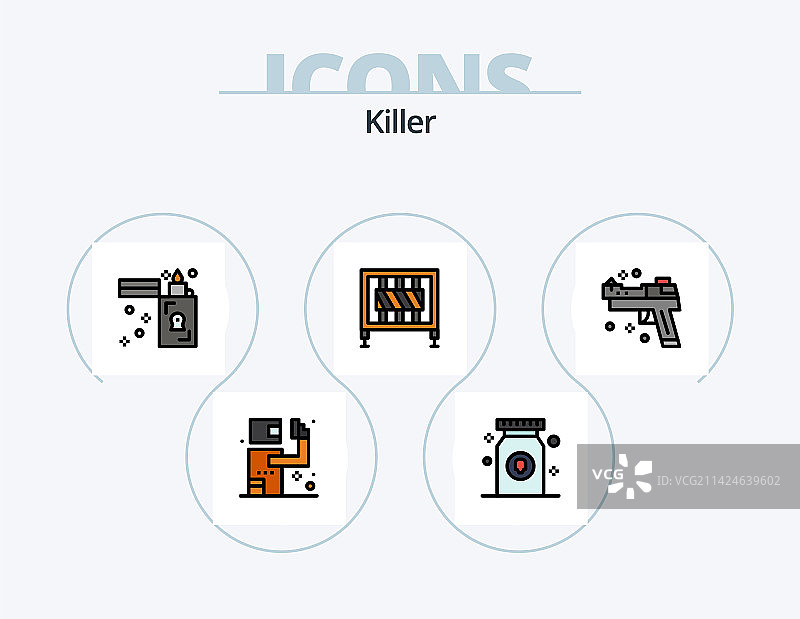 线性风格图标包设计图片素材