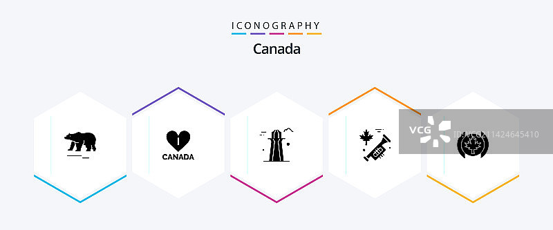 加拿大25个图标合集，包含树叶等图片素材