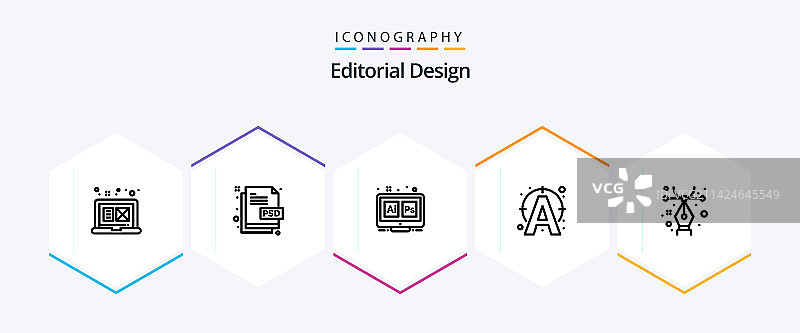 社论设计25线条图标包图片素材