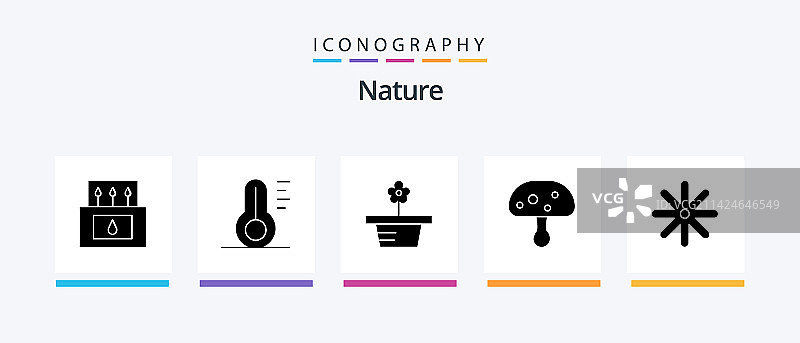 自然Spring字形图标包图片素材