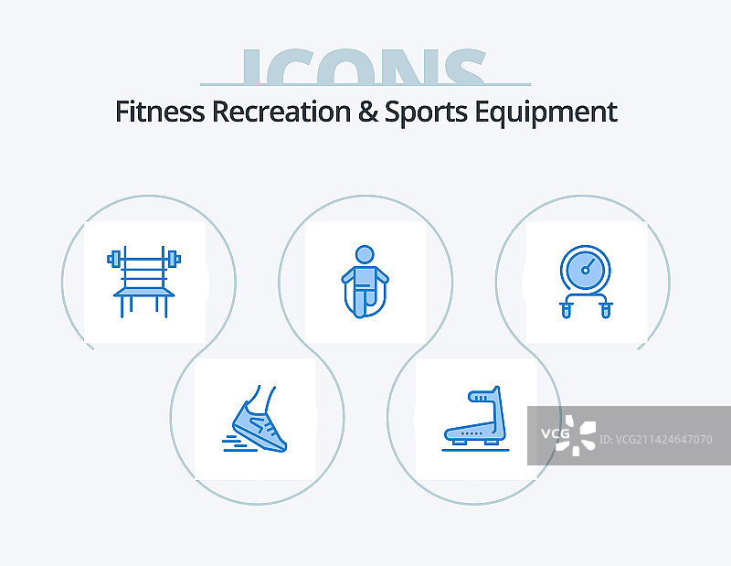蓝色健身休闲运动器材图标图片素材