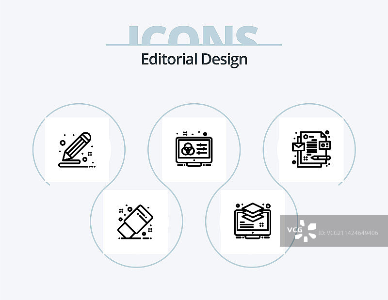 社论设计线性图标包5图标设计图片素材