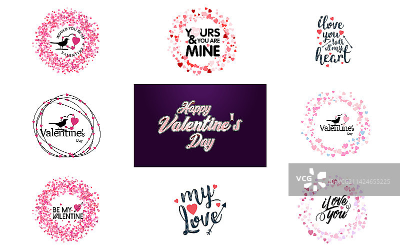 情人节快乐横幅模板一个图片素材