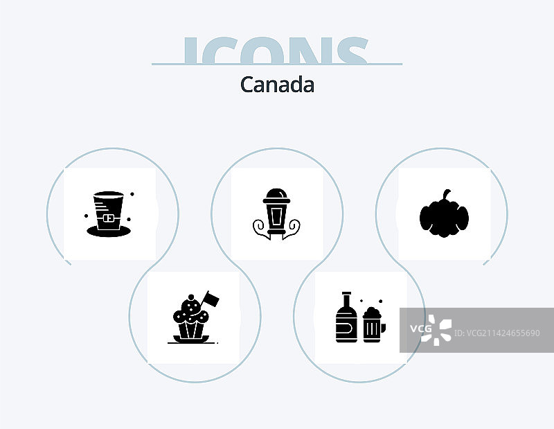 加拿大字形图标包5，图标设计图片素材