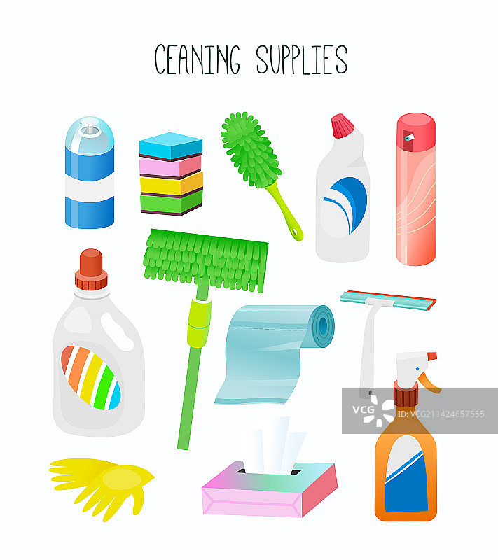家务清洁设备合集图片素材