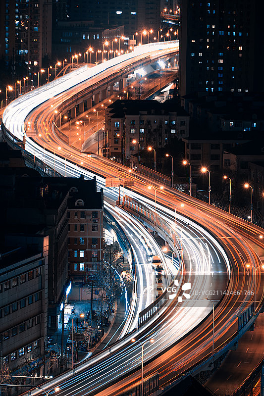 车流风光图片素材