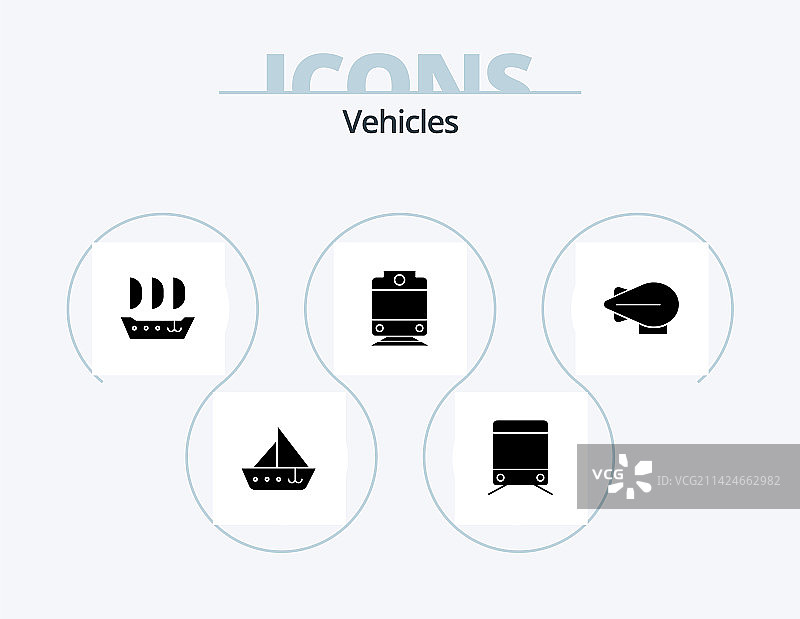 交通工具Glyph图标包5：设计图片素材